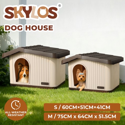 Skylos plastic dog - dog, house
