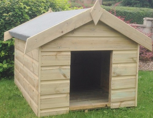 Wooden dog kennel g - wooden,
