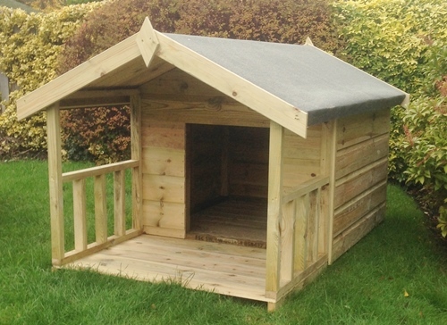 Dog kennel with veranda - kennel,