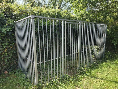 Dog run galvanised - run, steel