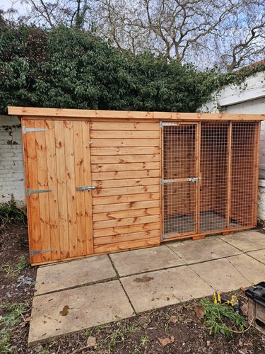 Dog kennel and run 12x4 - 12x4,