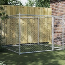 Dog Cage with Door Grey